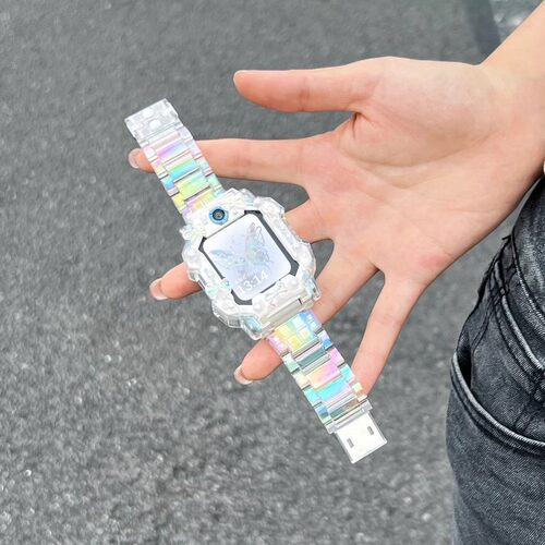 新款七彩适用小天才电话手表表带