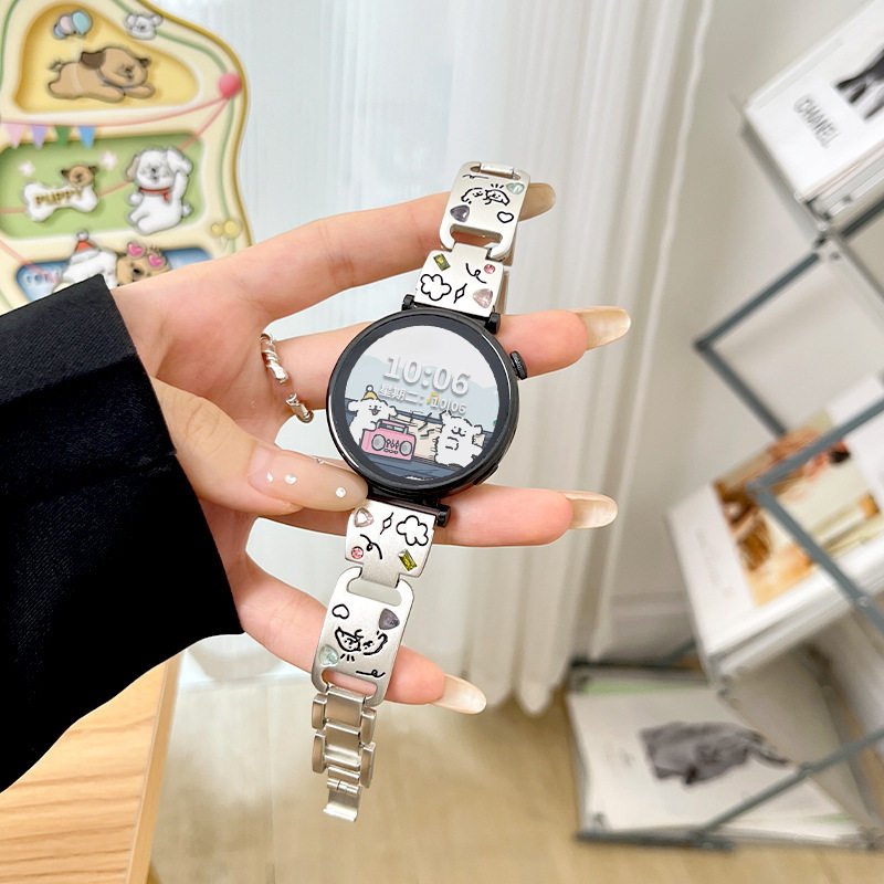 适用华为GT5Pro表带gt4小狗彩钻g