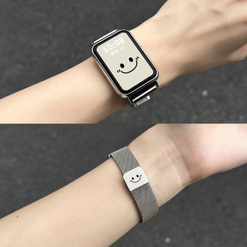 适用华为fit4Pro表带米兰尼斯镭