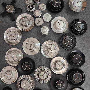 奔驰迈巴赫AMG大GS680c63G63大饼s450G500GLS轮毂盖轮胎中心车标