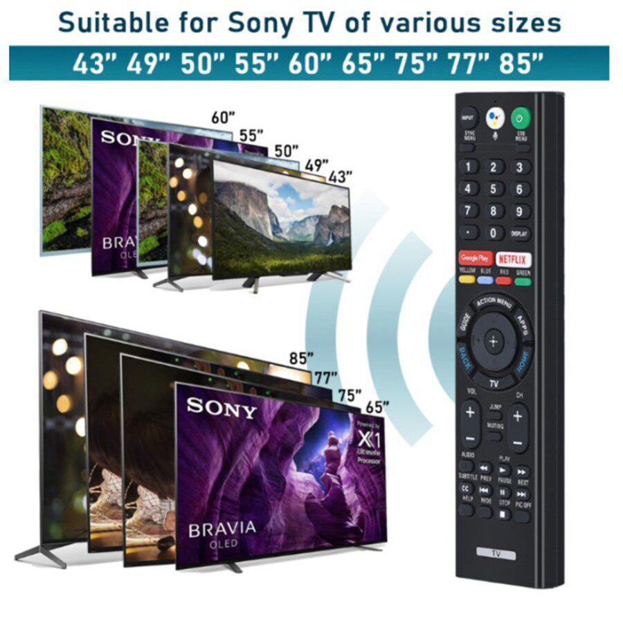 适用索尼蓝牙语音电视遥控器RMF-TX300U Sony Voice remote