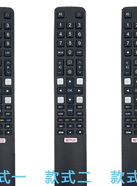 RC802N 适用于TC+L电视遥控器RC802N YAI4 RC802N YUI1 yli2英文