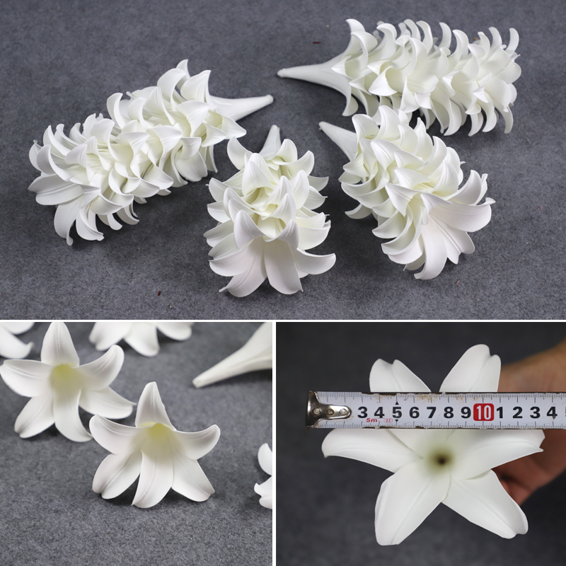 百合花头吊顶装饰水晶浪漫婚礼