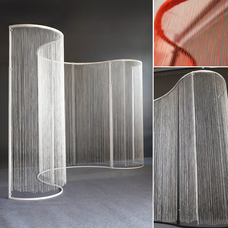 迎賓區布置異型線簾珠簾支架道具