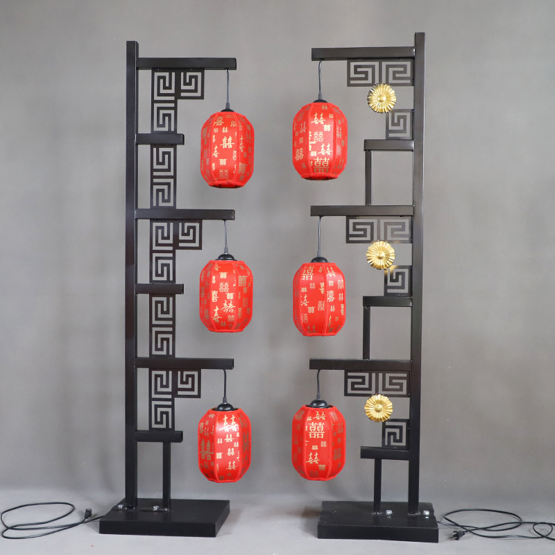 铁艺道具中式婚礼三联路引布置