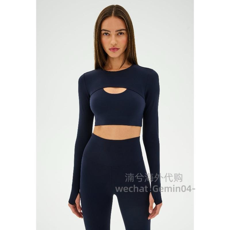 瑜伽外搭披肩长袖短款上衣