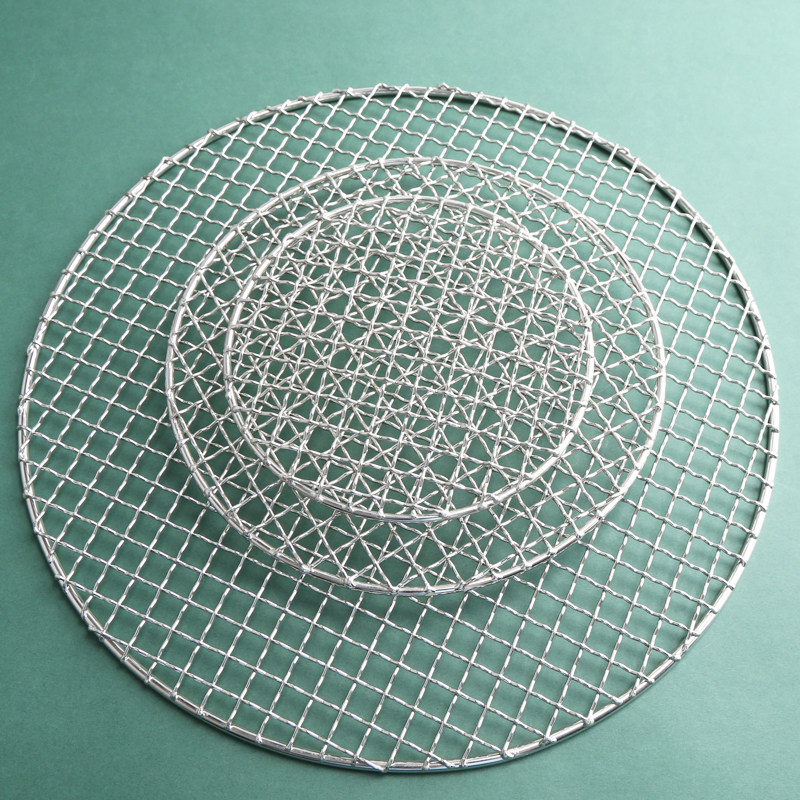 BBQ烤肉网格熏肉篦子不锈钢烧烤网户外用品围炉煮茶圆形烧烤网,厨房/烹饪用具,烧烤网,淘宝优惠券,粉丝福利购,淘宝优惠卷