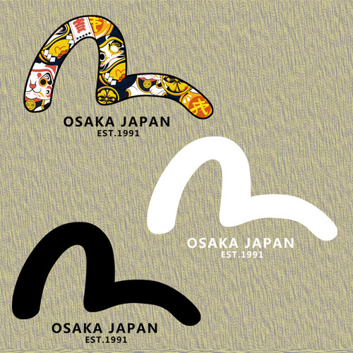 热转印贴烫画贴日系潮牌福神印花