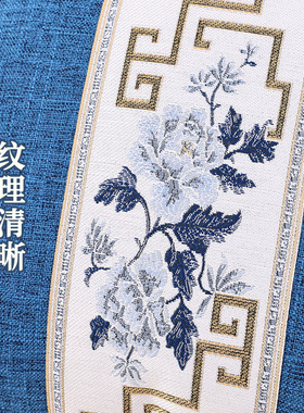 新中式刺绣抱枕套实木沙发棉麻靠枕靠背垫国风绣花客厅大号靠垫套