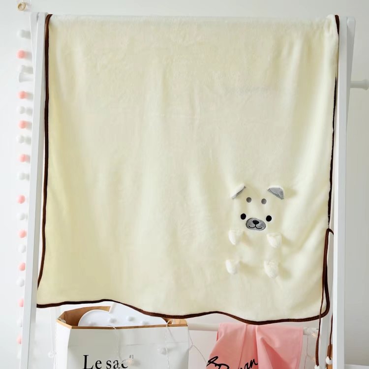 日系卡通柴犬办公室汽车沙发折叠空调毯午休毯法兰绒卷毯女生礼物