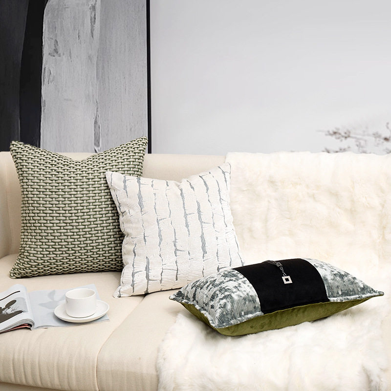 样板房抱枕简约现代软装沙发客厅靠垫方枕民宿酒店床头腰枕套批发
