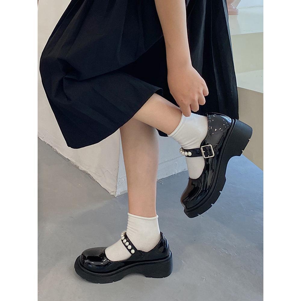 2023新款日系jk复古配裙子玛丽珍单鞋英伦风小皮鞋女春秋大码4142