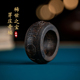 天然越南芽庄奇楠雕刻寿字扳指沉水老棋楠沉香戒指文玩木指环饰品
