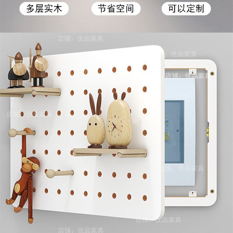 速发电表箱遮挡板装饰画洞洞箱配电箱风创意挂件遮打孔强电箱免盖