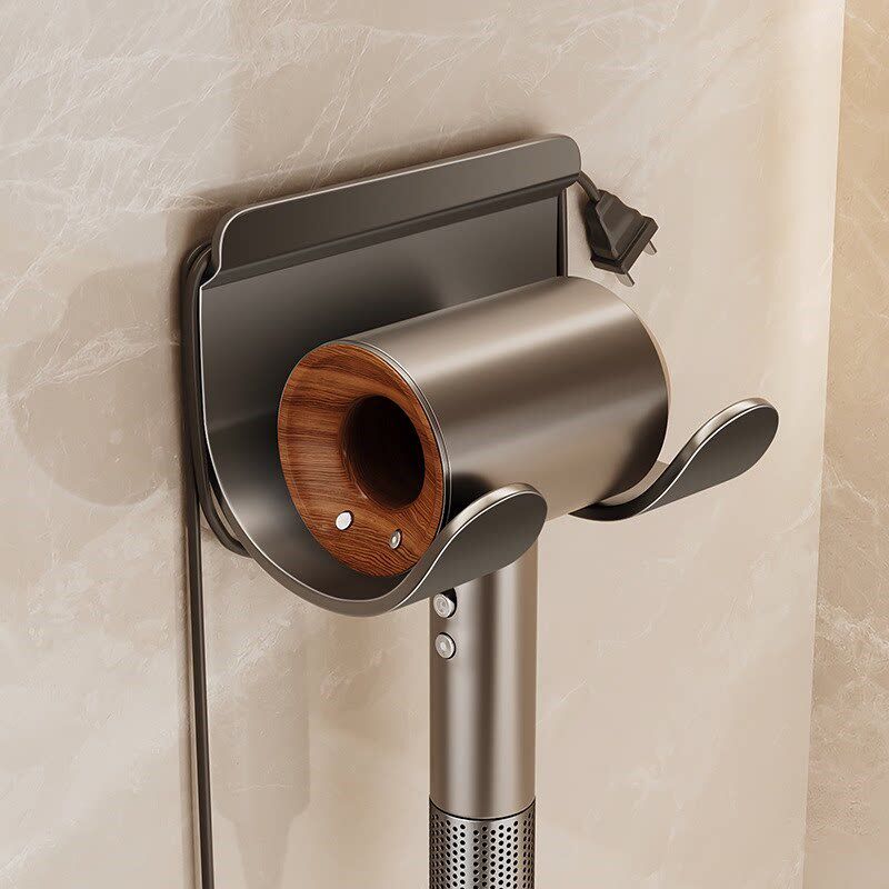 速发04不锈钢吹风机支架免打孔挂架吹风机专用收纳架子