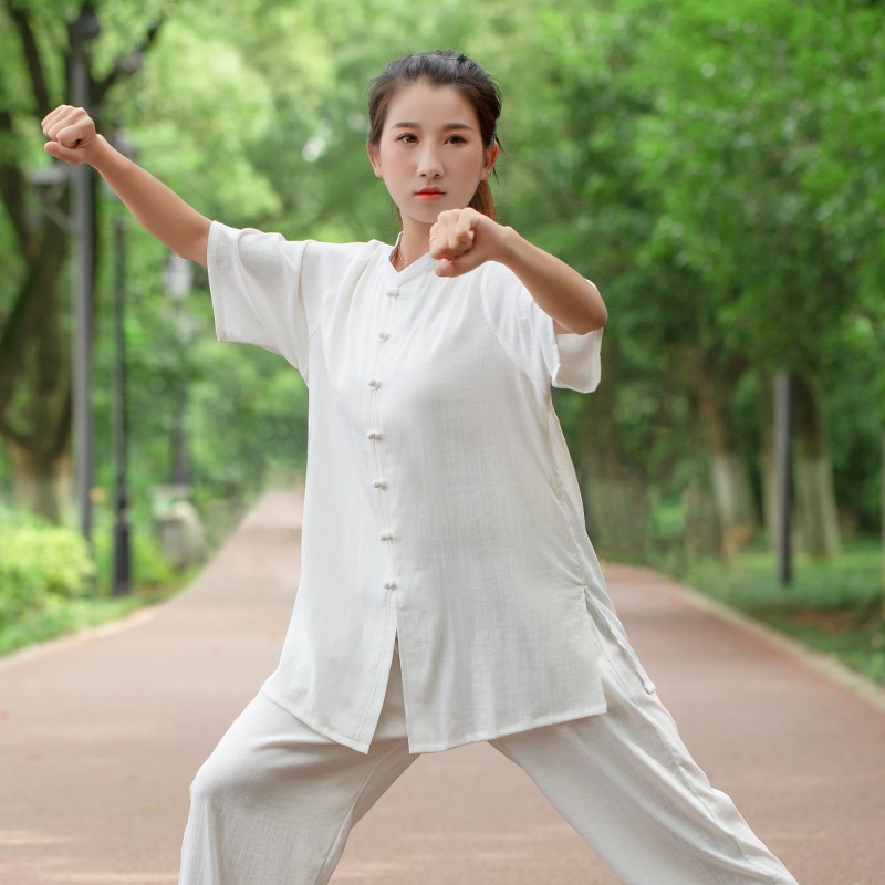 速发夏季太极服夏天新款高端2024太极拳八段锦练功服装男套装