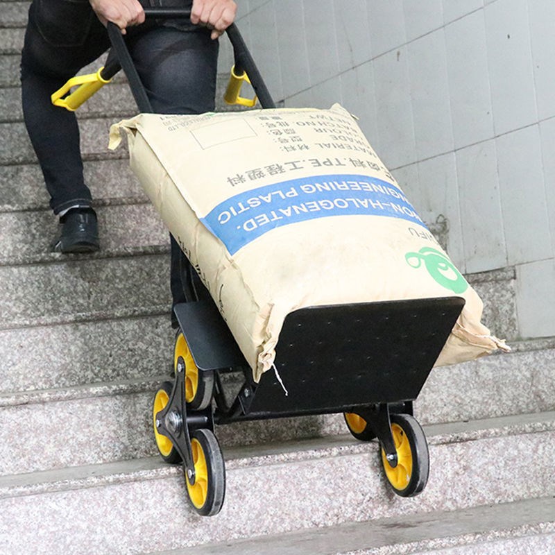 现货速发搬运神器爬楼梯上下楼搬运货车六轮手拉车重型搬家折叠