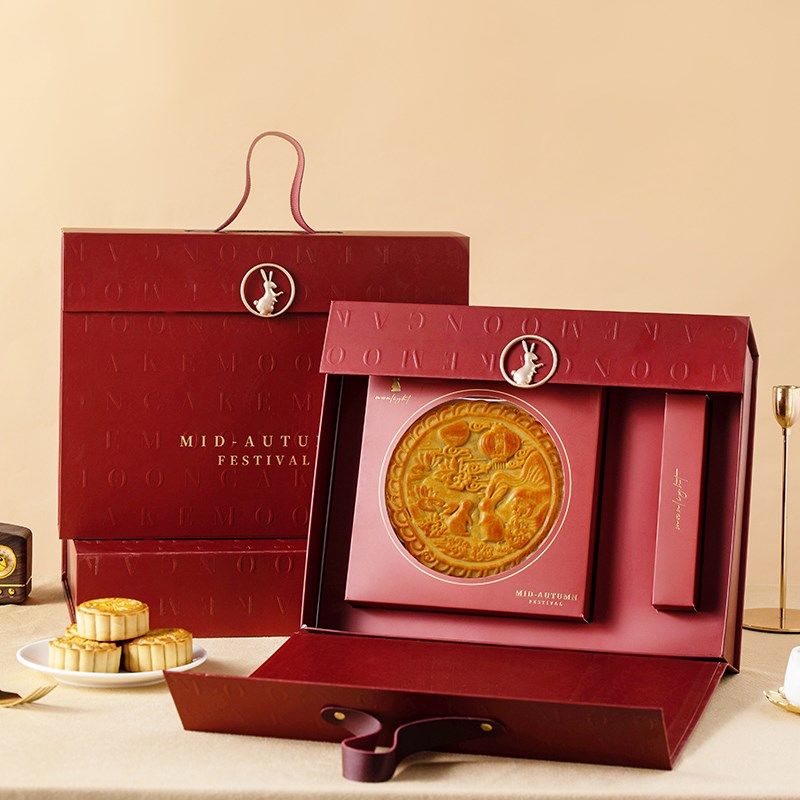 速发秋月饼装包盒礼盒子袋品空1一斤广式半送500g中大202