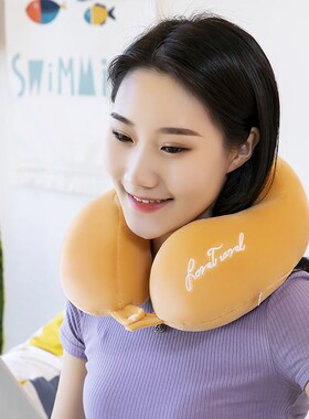 速发4Y颈枕司u枕汽车头枕户外旅行枕公型活动礼品logo印字厂家直