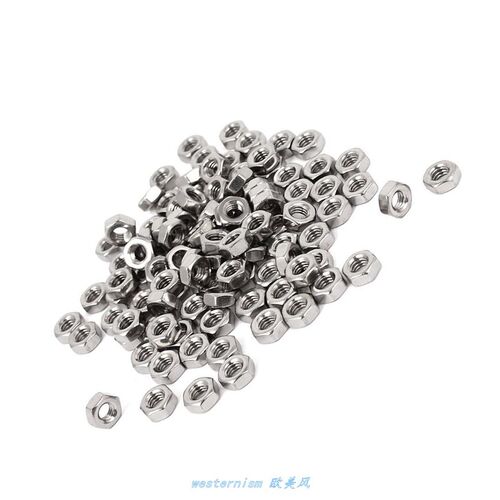 速发tr M4 Hex ut 04 Stle Steel Fasteer DI 4 100pc