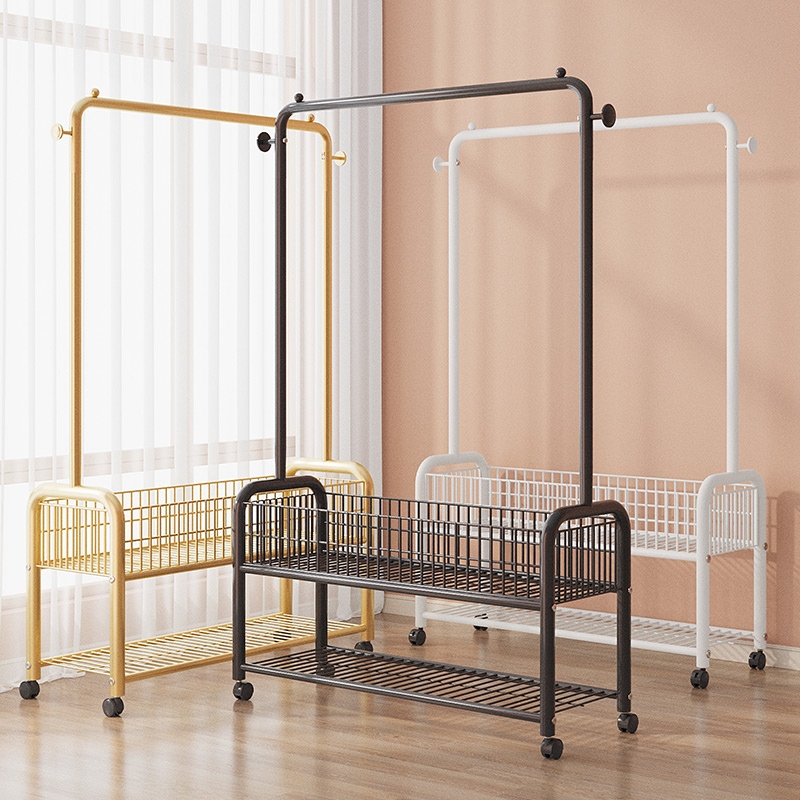 速发挂衣架子落架卧室家用衣帽架简易衣服挂架晾衣地室内置物架凉