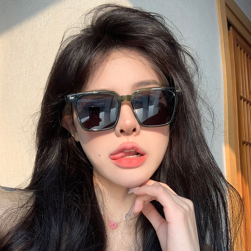 速发TR0超轻方形防紫方线太镜甜酷辣妹风脸圆脸显外小太镜