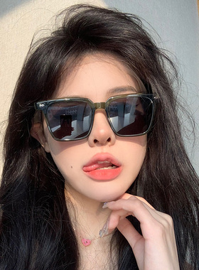 速发TR0超轻方形防紫方线太镜甜酷辣妹风脸圆脸显外小太镜