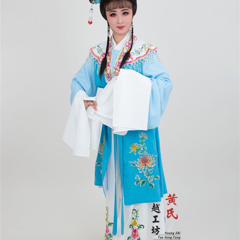 速发古装戏曲越剧黄梅戏琼剧闽剧潮剧歌仔戏仿真丝周文宾扮男装旦
