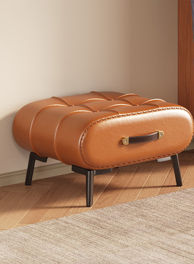 速发高级感厅鞋凳家用轻奢矮凳客换脚凳沙门凳房发口方凳儿童凳子