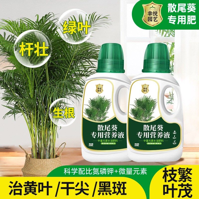 速发散尾葵专用竹养肥花液叶子发黄凤尾营专用肥料夏威夷竹富贵椰