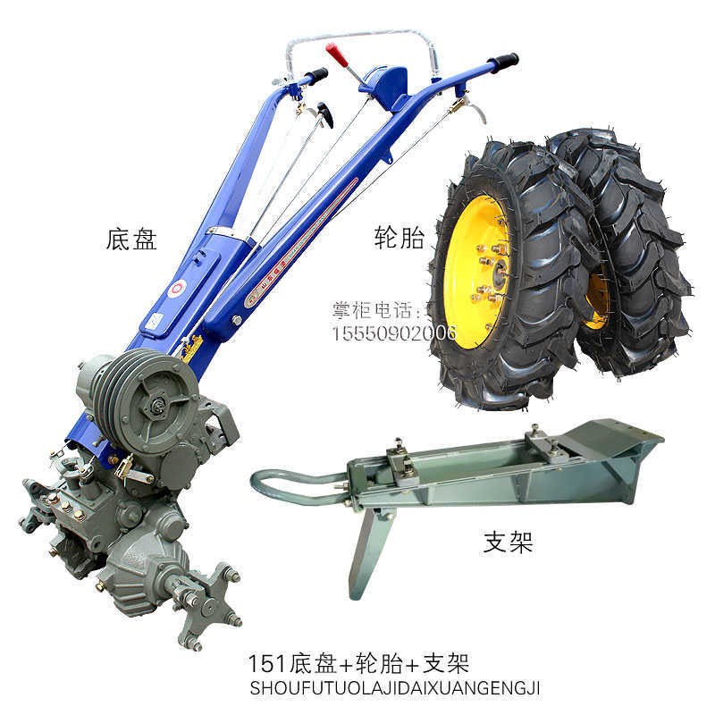速发小型型手扶拖拉机底盘151农旋耕机常州水田柴油机12大马力单
