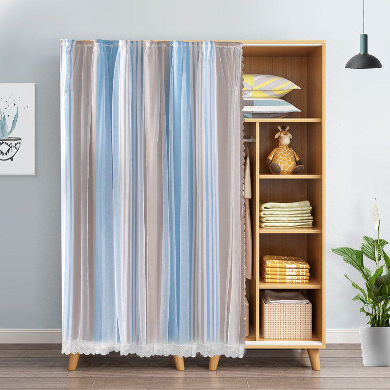 速发柜子遮挡贴门帘帘布魔术帘防尘隔断帘子衣柜柜帘装饰半帘挡风