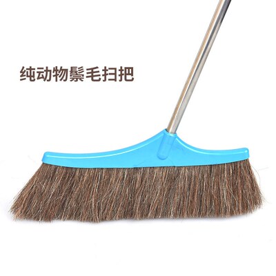 速发纯鬃毛单个扫把软帚扫毛家用电粘头发不伤地板防静不耐用不锈