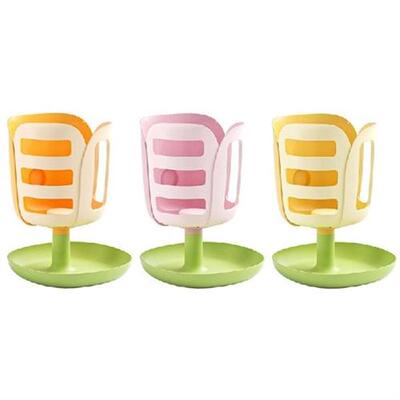 现货速发Pet Cage Feedig Ra  Dispeser Feeder Bowl Rabbit Gra