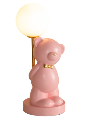 速发创厅结品礼物送新人闺蜜萌熊台灯客意卧室装饰婚摆件新婚家居