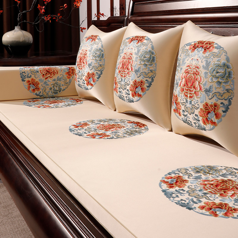 速发新用式红木沙发坐垫套罩防滑垫子实四家具沙发垫木季通中高端