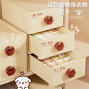 速发内衣收纳盒家用抽袜式内置分隔整贴身衣物收纳神器内裤屉子盒