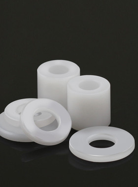 速发白色平OM赛钢垫圈增高套管P垫 节管套隔离柱滑动塑料介子4M-M