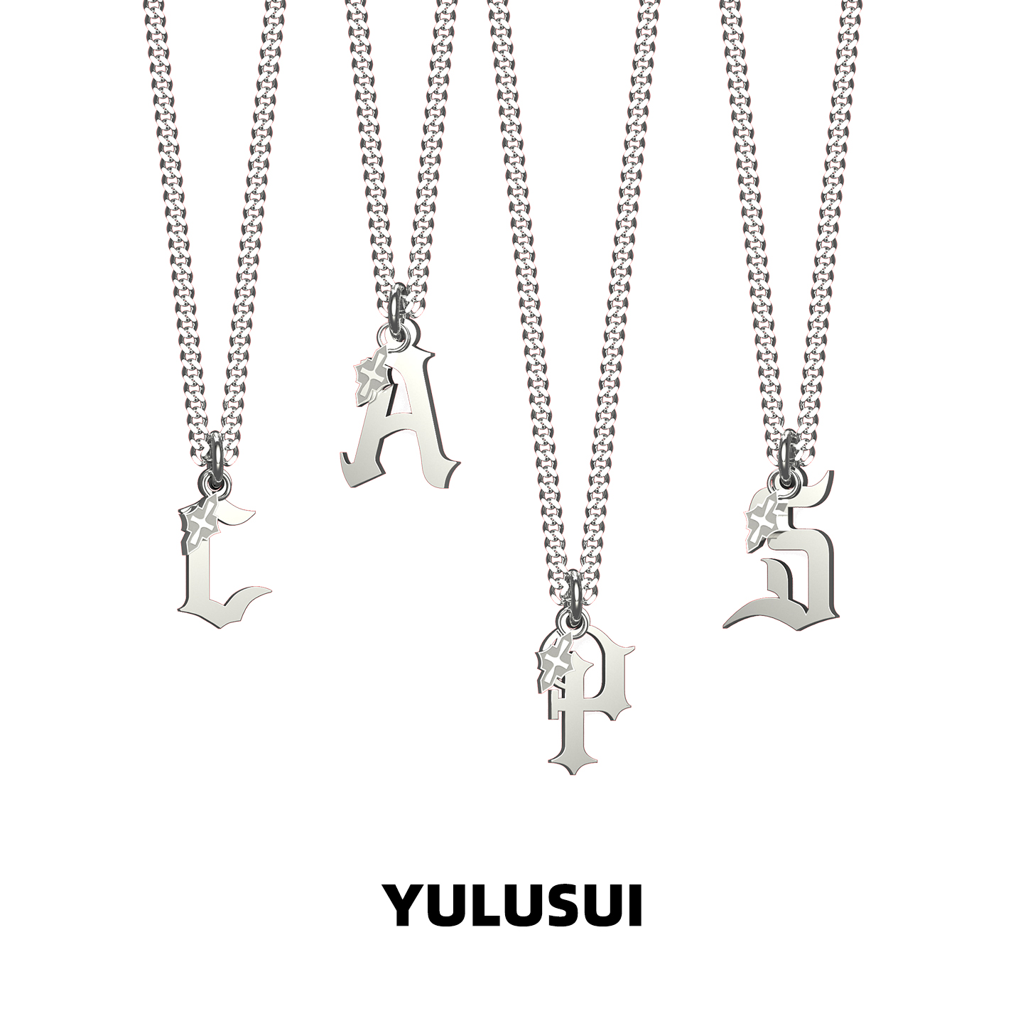 YULUSUI男款潮流字母项链