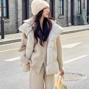 小象冬季 女士棉马甲女休闲风立领加厚棉马夹潮流时尚