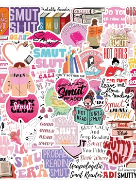 60~120张跨境Porn Smut涂鸦贴纸装饰行李箱滑板头盔吉他防水贴画
