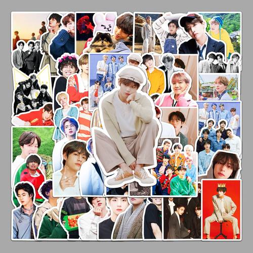 50张BTS涂鸦贴纸行李箱贴纸