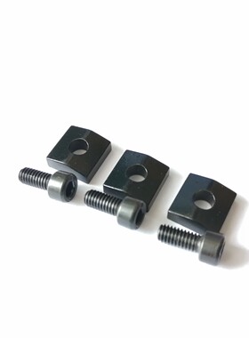 电吉他双摇弦枕铁片 弦锁器压弦金属片 琴枕固弦铁块  黑色+螺丝