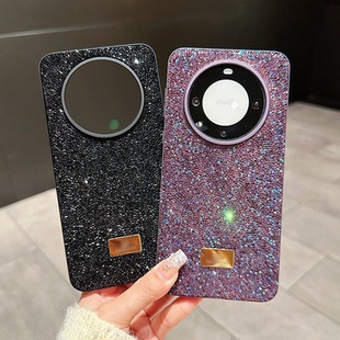 mate60pro ins风肤感轻奢镶钻适用华为mate60手机壳mate60pro新款 高级感女