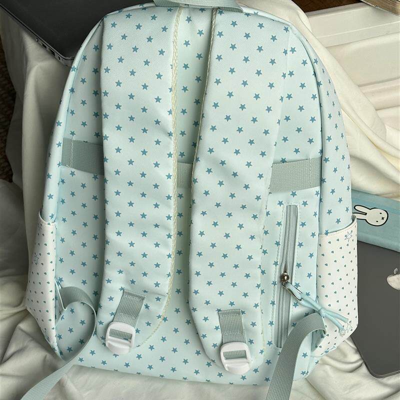 双肩包满天星背包女高级感小众旅游轻便大容量高颜值初中生书包