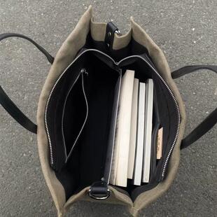 高级感!复古大容量帆布包包女2023新款学生单肩斜挎包百搭手提包