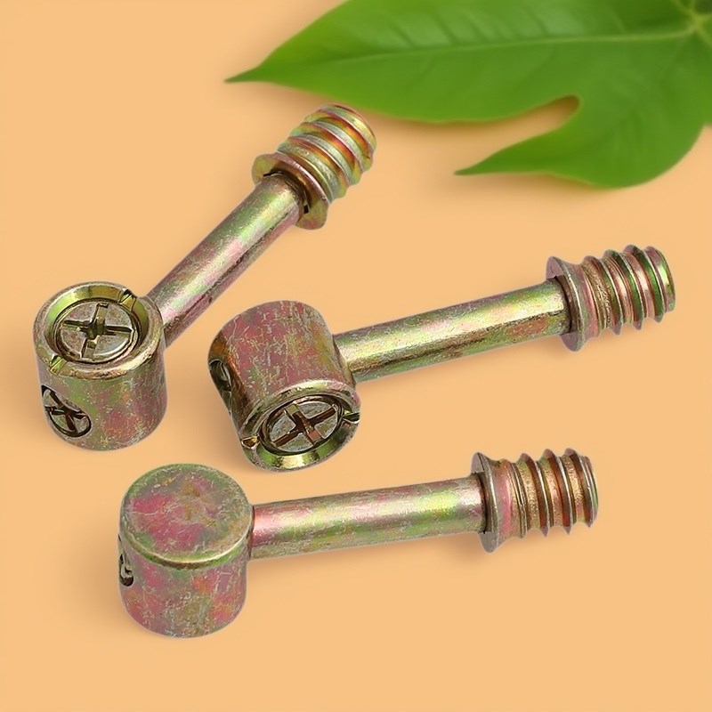 速发M6家具五金配件加厚四合一连接件螺丝轮偏衣螺母组装心柜床拼