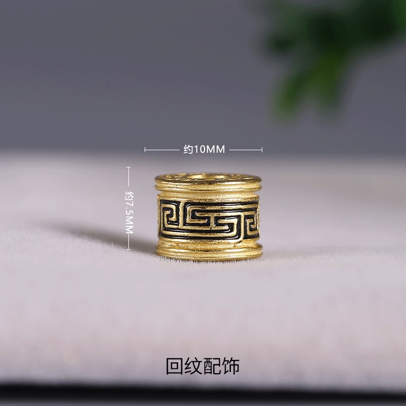 速发银镀金回纹直切隔珠手链手工串珠隔珠隔片配饰