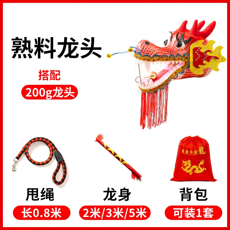 速发舞龙彩带健身儿童彩带龙幼儿园甩甩龙广场舞表演龙舞蹈道具带