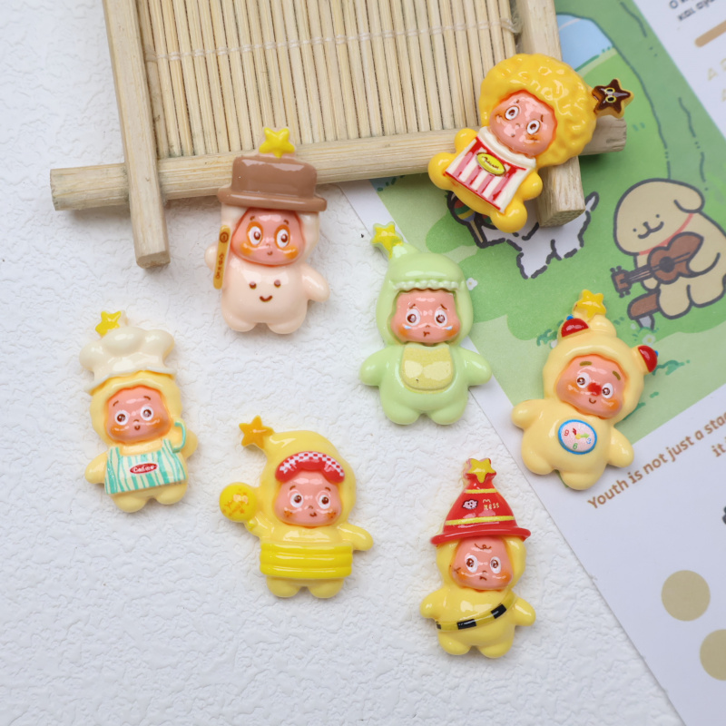 小号卡通变装小星人树脂DIY配